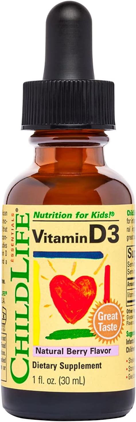 Amazon.com: ChildLife Essentials - Vitamin D3 Mixed Berry 1 oz [Health ...