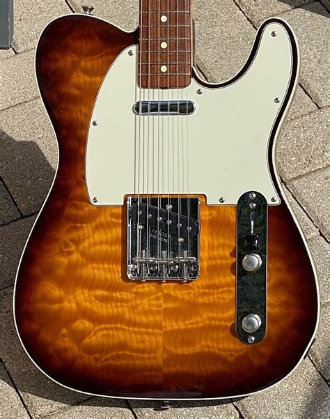 Fender Telecaster Custom 62 Reissue 2000 Tobacco Sunburst Reverb