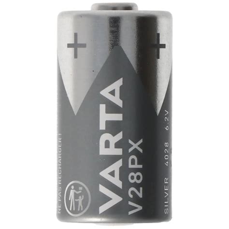 Varta SILVER Cylindr V28PX 4SR44 Bl1 Camera Battery 4SR44 Silver Oxide