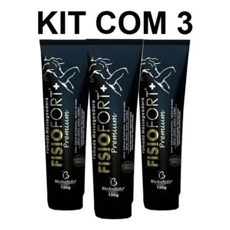 Kit Pomada Massageadora Fisiofort Premium G Shopee Brasil