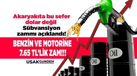 Akaryakıt fiyatlarına DEV sübvansiyon zammı Benzin ve motorine kontak