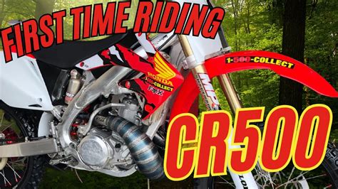 Honda CR500 (first ride ever) - YouTube