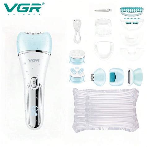 Vgr Vgr Hair Remover Rechargeable Facial Leg Body Bikini Epilator Lady Shaver Underarms Hair