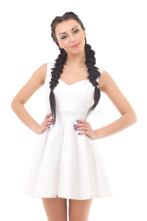 Beautiful And Fashionable Half Naked Model Girl Stock Photo Image Of Black Pose