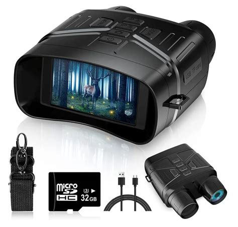 Прибор ночного видения,4K HD, Бинокль, Камера ночного видения, Черный ...