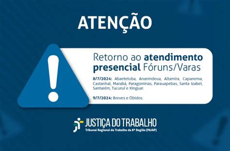 Varas Do Trabalho Retomam Atividades Presencialmente A Partir Desta