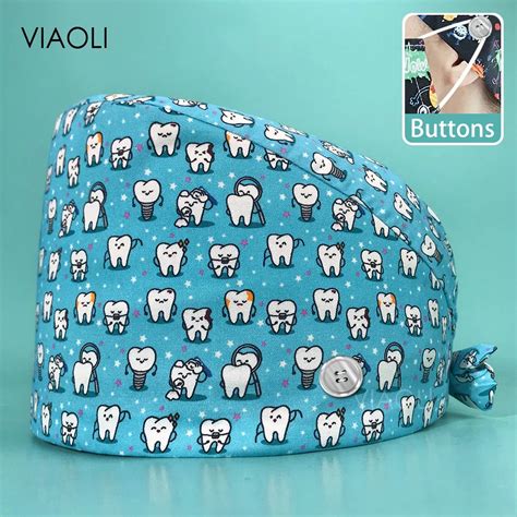 Gorros Quir Rgicos Con Estampado De Patr N Dental Para Mujer Gorro Quir