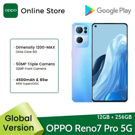 Smartphone Vers O Global OPPO Reno7 Pro 5G 12GB 256GB MTK Dimensity