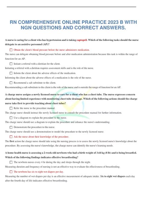 Rn Comprehensive Online Practice 2023 A 3