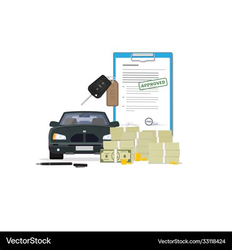 Car Loan Royalty Free Vector Image Vectorstock