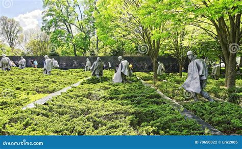 War Veterans In Korean War Veterans Memorial Washington Dc Editorial