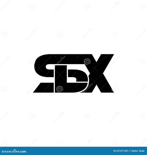 Letter Slx Simple Monogram Logo Icon Design Stock Vector