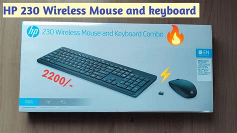 Hp 230 Wireless Mouse And Keyboard Combo Unboxing And Full