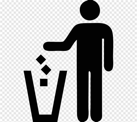 Litter Sign Symbol Rubbish Bins Waste Paper Baskets Symbol Text