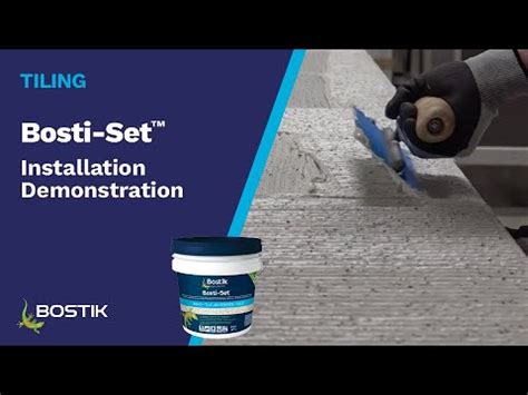 Bosti-Set™ Installation Demonstration - YouTube