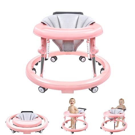 Baby Walker with Wheels, Activity Center with Mute Wheels Anti-Rollove ...