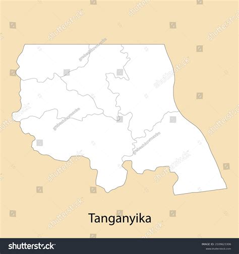 High Quality Map Tanganyika Region Dr Stock Vector (Royalty Free ...