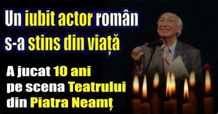 Un iubit actor român s a stins din viață A jucat 10 ani pe scena