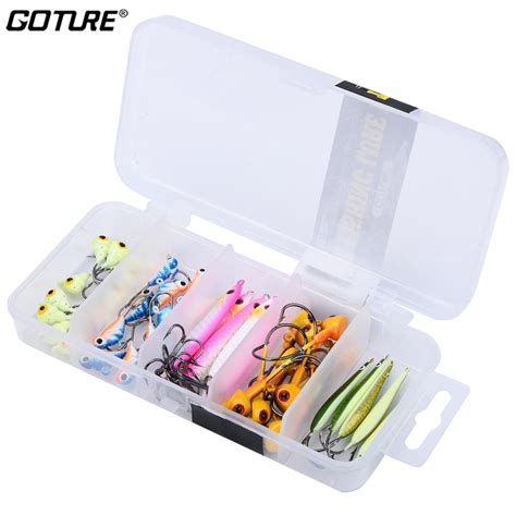 Buy Goture 40pcs Set Winter Ice Fishing Lure JIg Spoon Fake Lure 1 6g 8