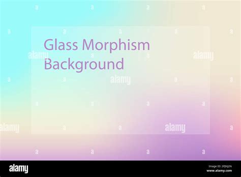 Transparent Frame In Glass Morphism Or Glassmorphism Style On Blurred