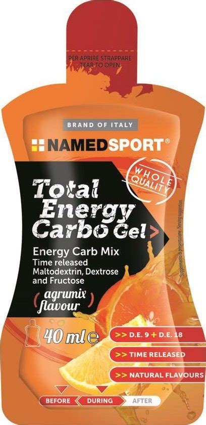 Sportgel Namedsport Total Energy Carbo Gel Agrumix Doos Van Stuks