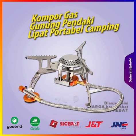 Jual Kompor Gas Gunung Pendaki Lipat Portabel Camping Survival Climbing