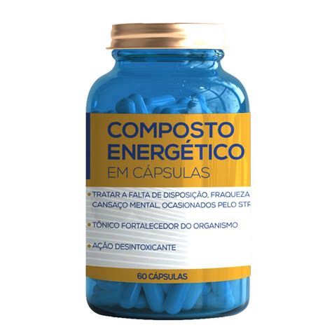 Composto Energetico Natural Capsulas Guarana Ginseng Catuaba