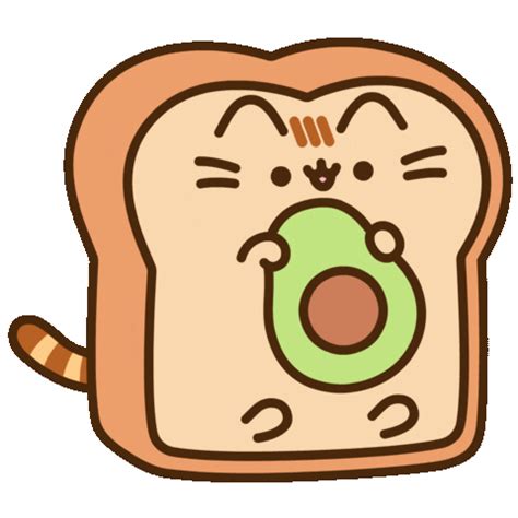 Hungry Avocado Toast Sticker By Pusheen For IOS Android GIPHY