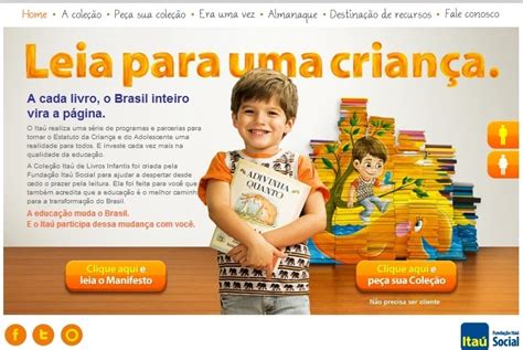 Espaço Educação A Distância Campanha De Incentivo à Leitura Do Banco Itaú