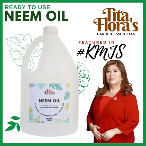 Gallon Ml Organic Neem Oil Premium Quality Tita Flora