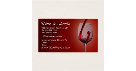 Customizable Wine Shop Business Cards