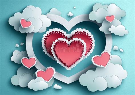 Artistic Expression of Love and Valentine S Day Combining Paper and ...