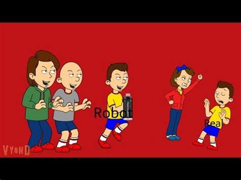 Classic Caillou And Boris Create A Clone Out Of Caillou To Get Him In