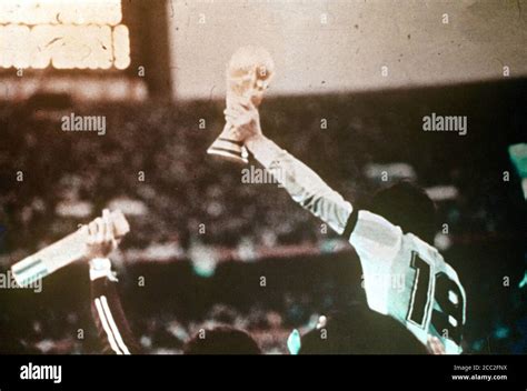 Daniel Passarella celebrating the FIFA World Cup Argentina 1978 ...