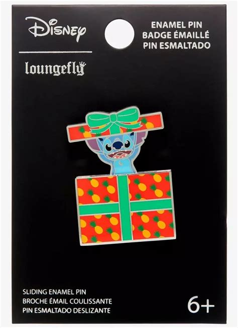 67269 Stitch Present Boxlunch Sliding Presents Loungefly Disney Pin