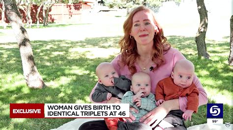 Woman 46 Welcomes Identical Triplets Years After Being Told By