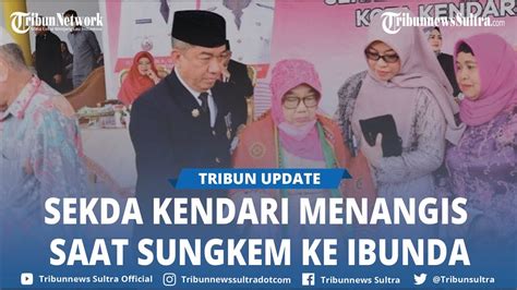 Tangis Haru Ridwansyah Taridala Usai Dilantik Jadi Sekda Kota Kendari