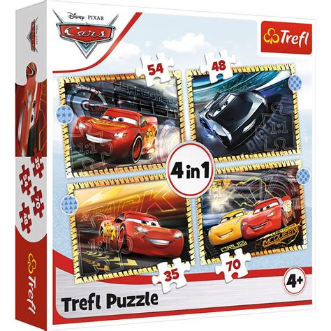 Puzzle In Trefl Pe Locuri Fiti Gata Start Disney Cars