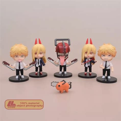 16 5cm Chainsaw Man Cute Denji And Pochita Anime Figure Pvc Collection Model Toy Eur 6 03