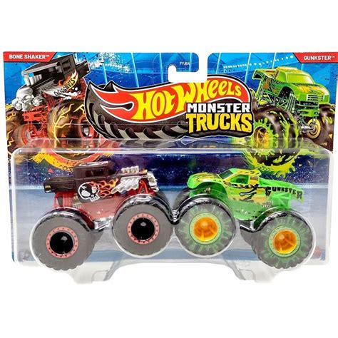 Hot Wheels Monster Trucks Bone Shaker Vs Gunkster Dupla J Rm Csomag Mattel V S Rl S A