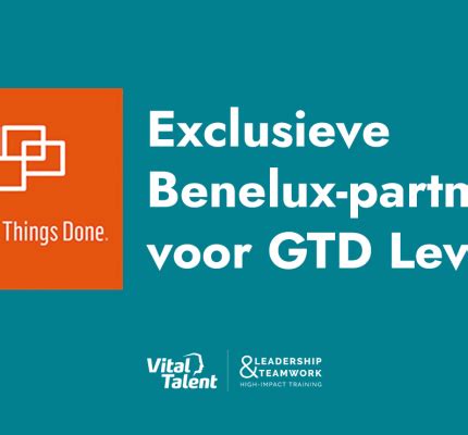 VitalTalent Benoemd Tot Exclusieve Benelux Partner Voor Getting Things