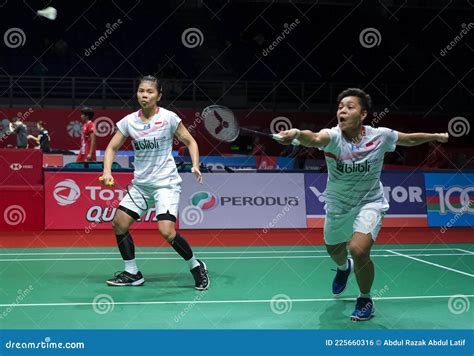 Greysia Polii And Apriyani Rahayu Of Indonesia In Action During Womens