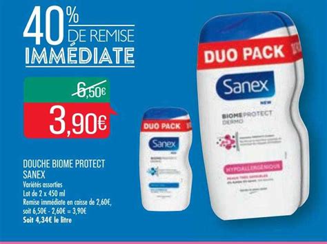 Offre Douche Biome Protect Sanex Chez Match