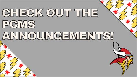 PCMS Announcements | Princeton Community Middle School