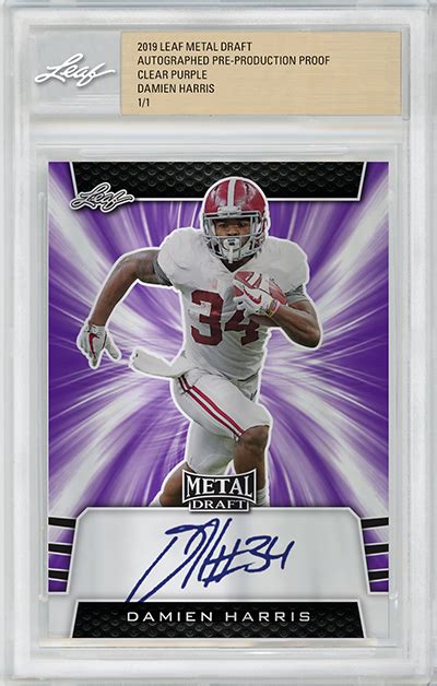 2019 Leaf Metal Draft Football Cards Checklist Details Release Date