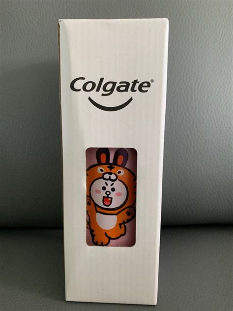 Colgate Line Friends Tumbler Water Bottle 400ml Cony Pink Cute