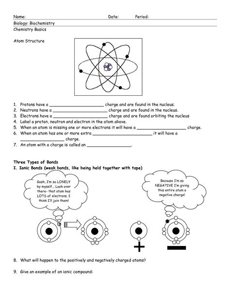 Bohr Atomic Model Worksheet Answer Key Workssheet List