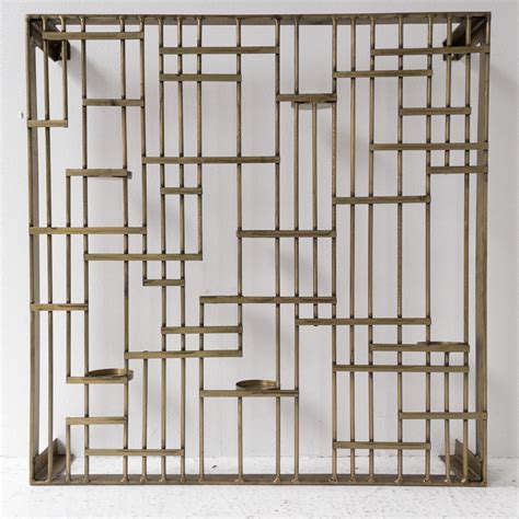 Brass Lattice Wall Candle Holder