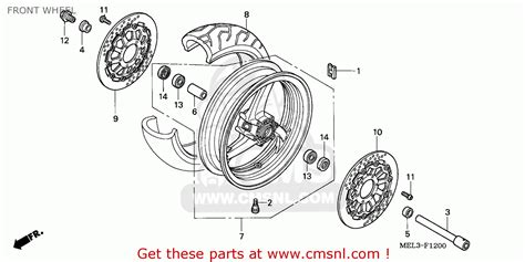 Honda Cbr1000rr Fireblade 2006 6 England Kmh Front Wheel Buy