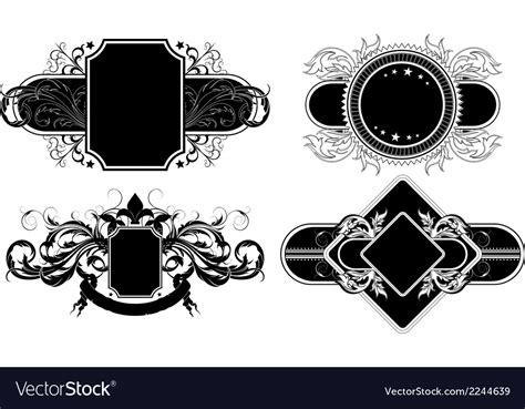 Set of ornamental elements Royalty Free Vector Image 